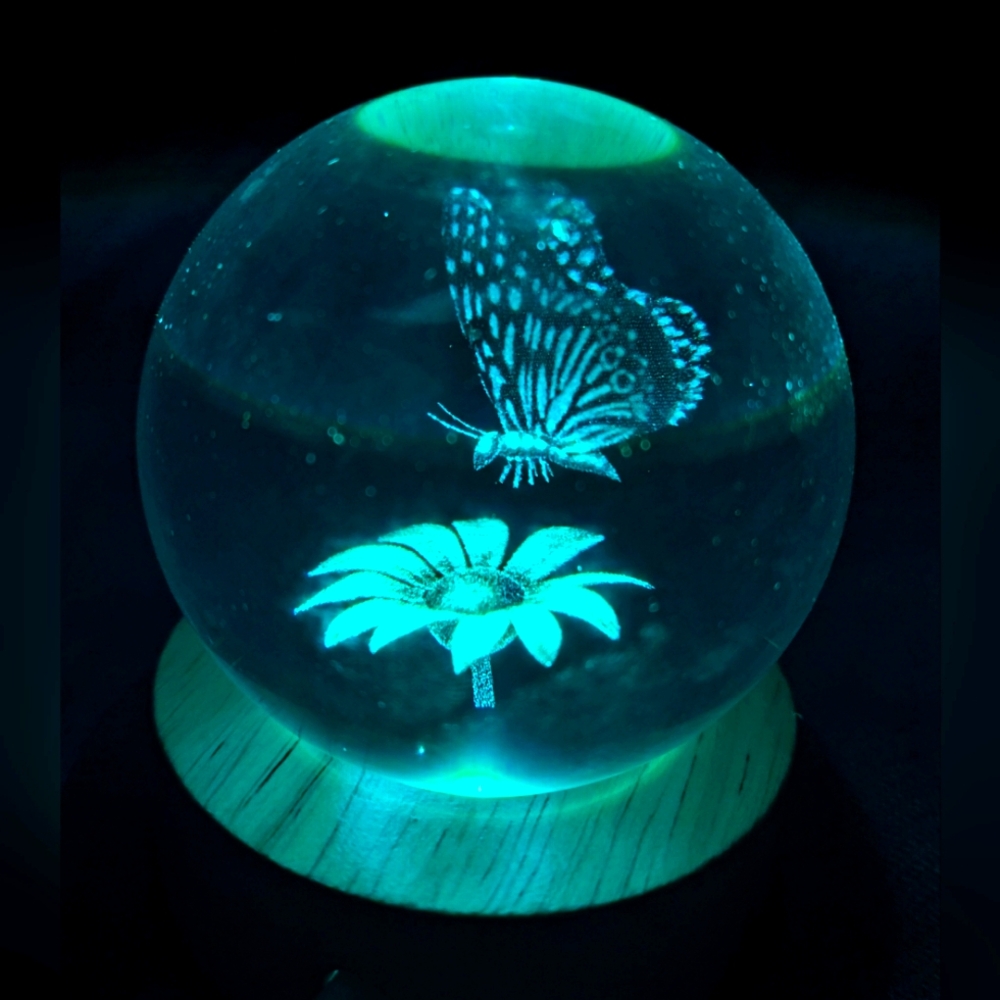 Butterfly Crystal USB Light